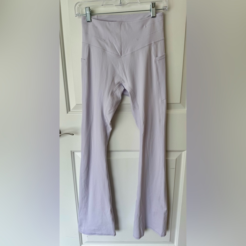 NWOT Free People Intimately Never Better Flare Pants-Lavender Shadow - Picture 6 of 13